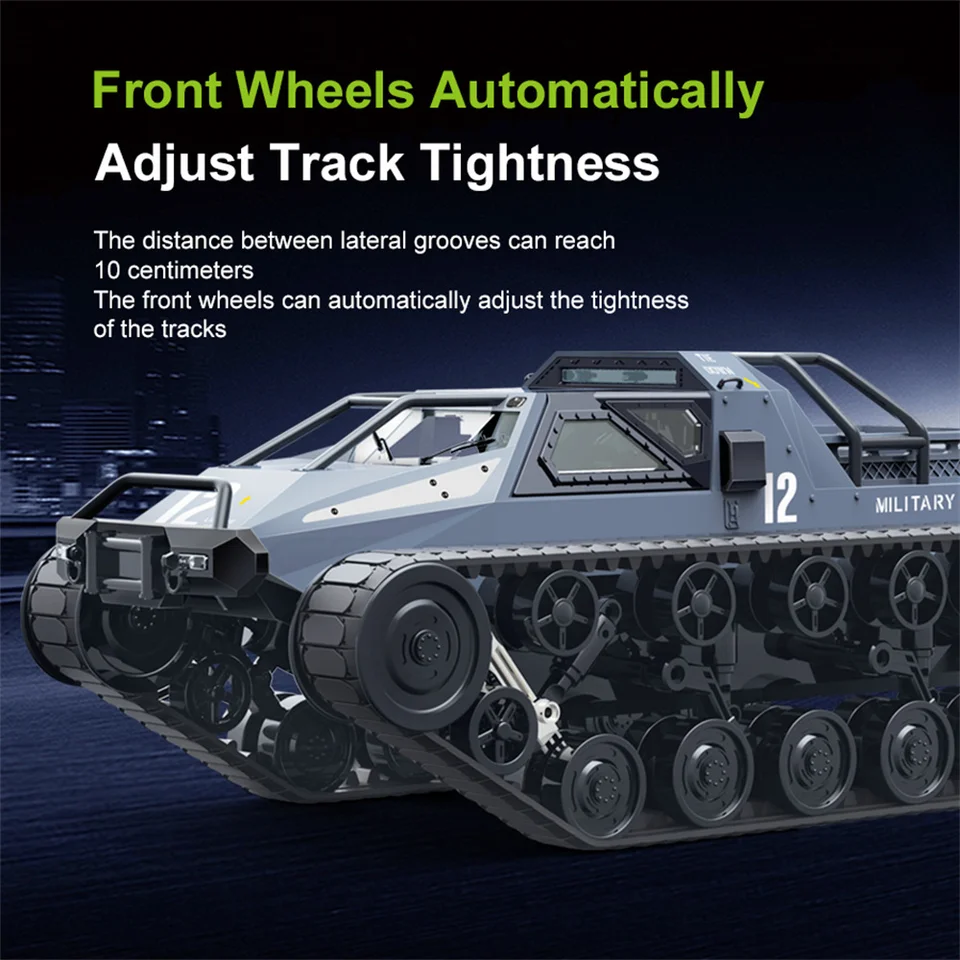JJRC C8812 MAX RTR 2.4G RC Car Tank High Speed Drift Track Off