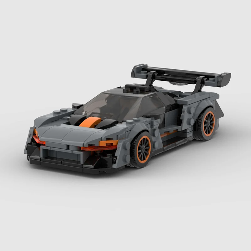 Moc modelo técnico racer carro blocos de construção cidade veículo tijolos conjuntos corrida supercar crianças presente brinquedos senna