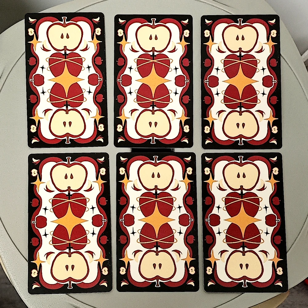 Apple Tarot Deck 79 Pcs Tarot Cards Out of Curiosity about The Apples In The Garden of Eden 10.3*6cm