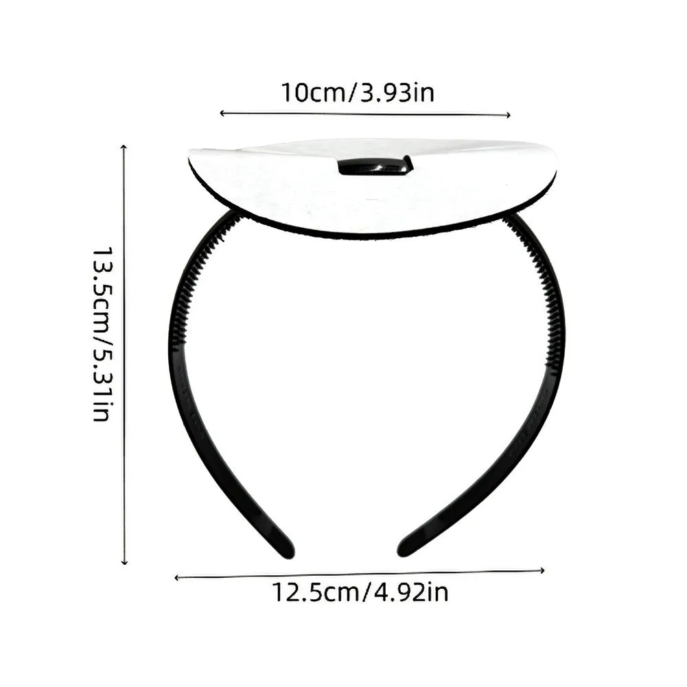Graduation Cap Headband with Stabilizing Frame for Cap Positioning Plastic Material Complies with Standard Cap Sizing