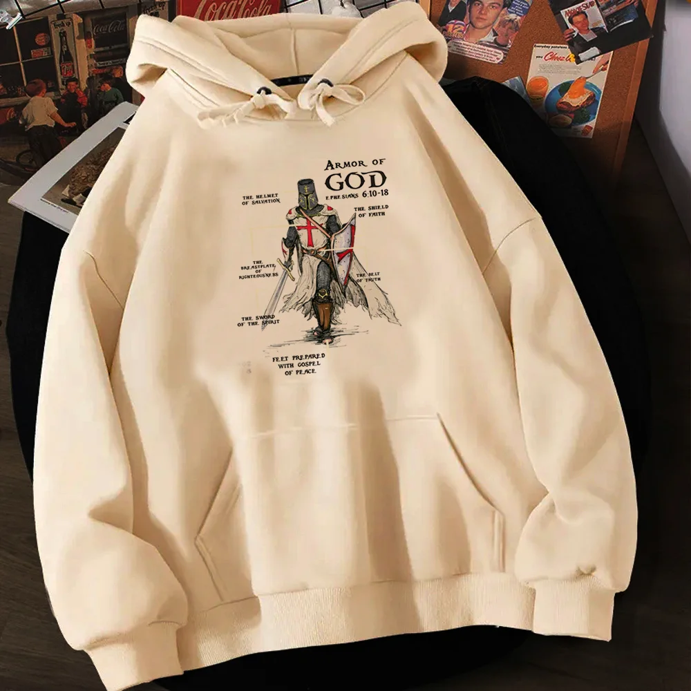 

Knights Templar hoodies women vintage Korean style gothic 2023 clothes female harajuku Pullover