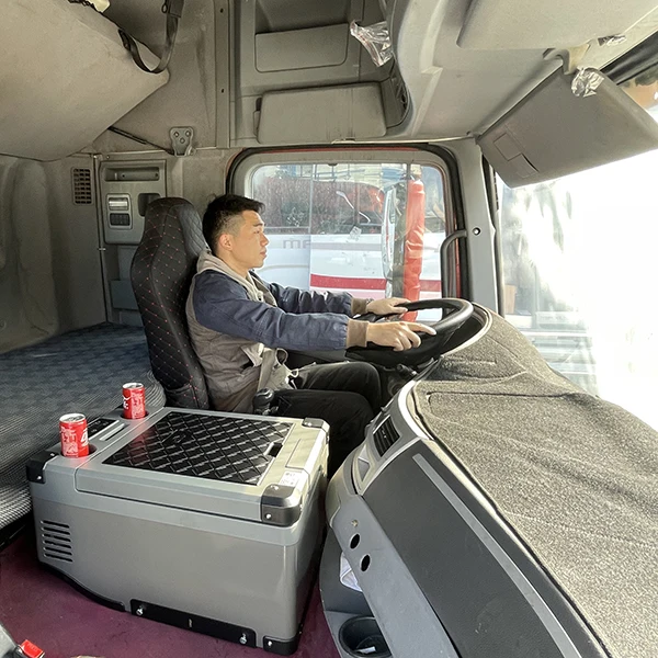 Camping Car Refrigerator Colku 38L Food Truck Refrigerator 24V 12 Volt Car Freezer With File Ticket Position