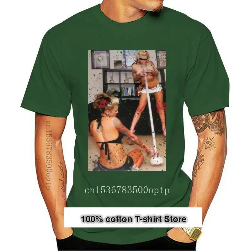 

Camiseta de bong para hombre y mujer, camisa sexy tatuada, color blanco