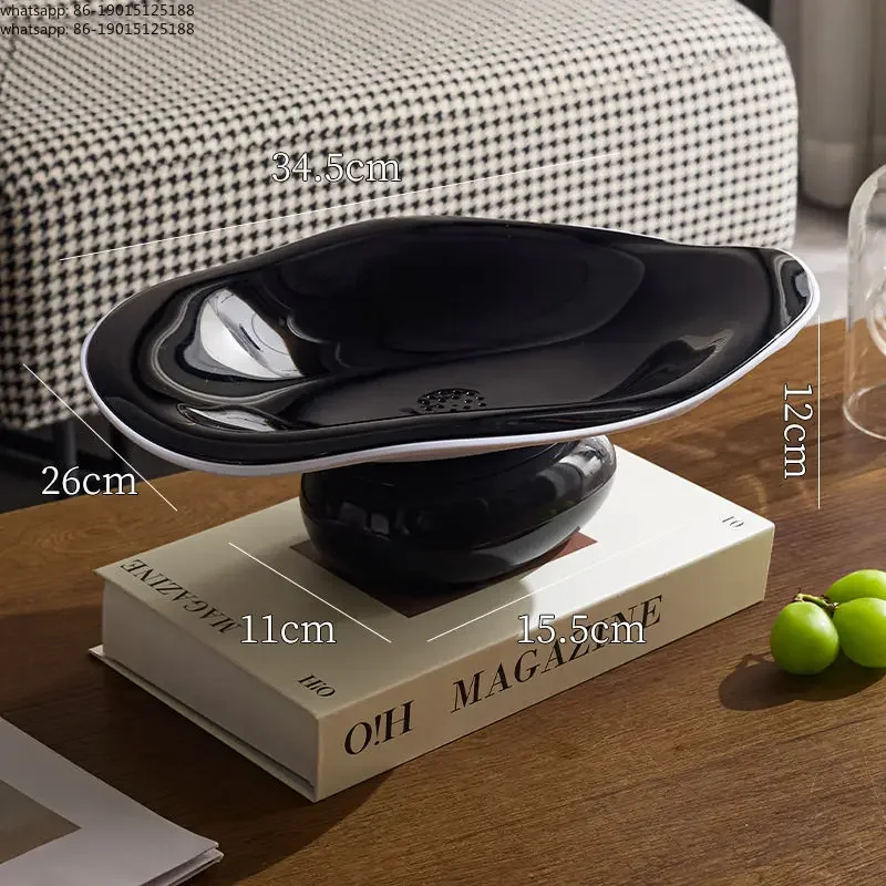 Living room home new high-value tea several snacks candy placed high drain tray dried fruit tray