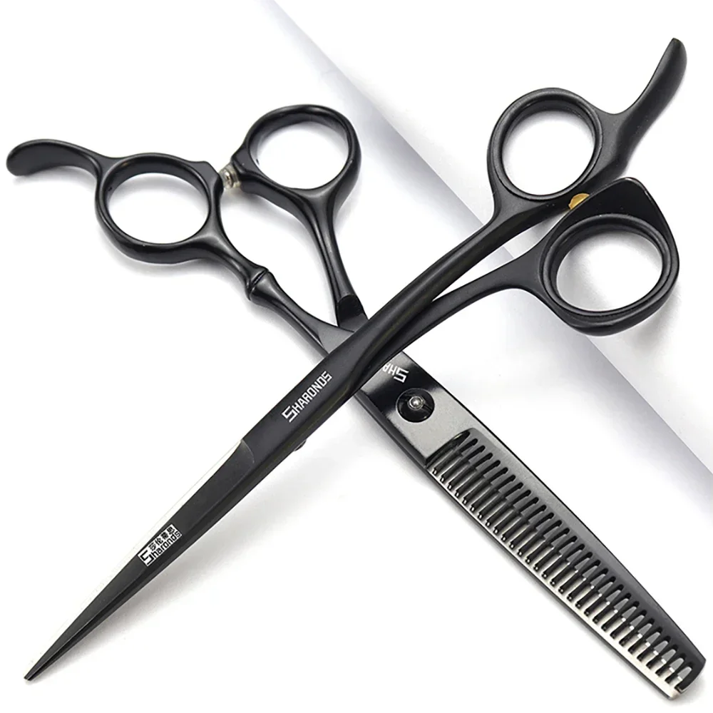 SHARONDS Hairdressing Scissors Exclusive Hairstylist Barbers Shears 5.5/6/6.5 Inch Professional Hair Clipper Hair Cutting Tools