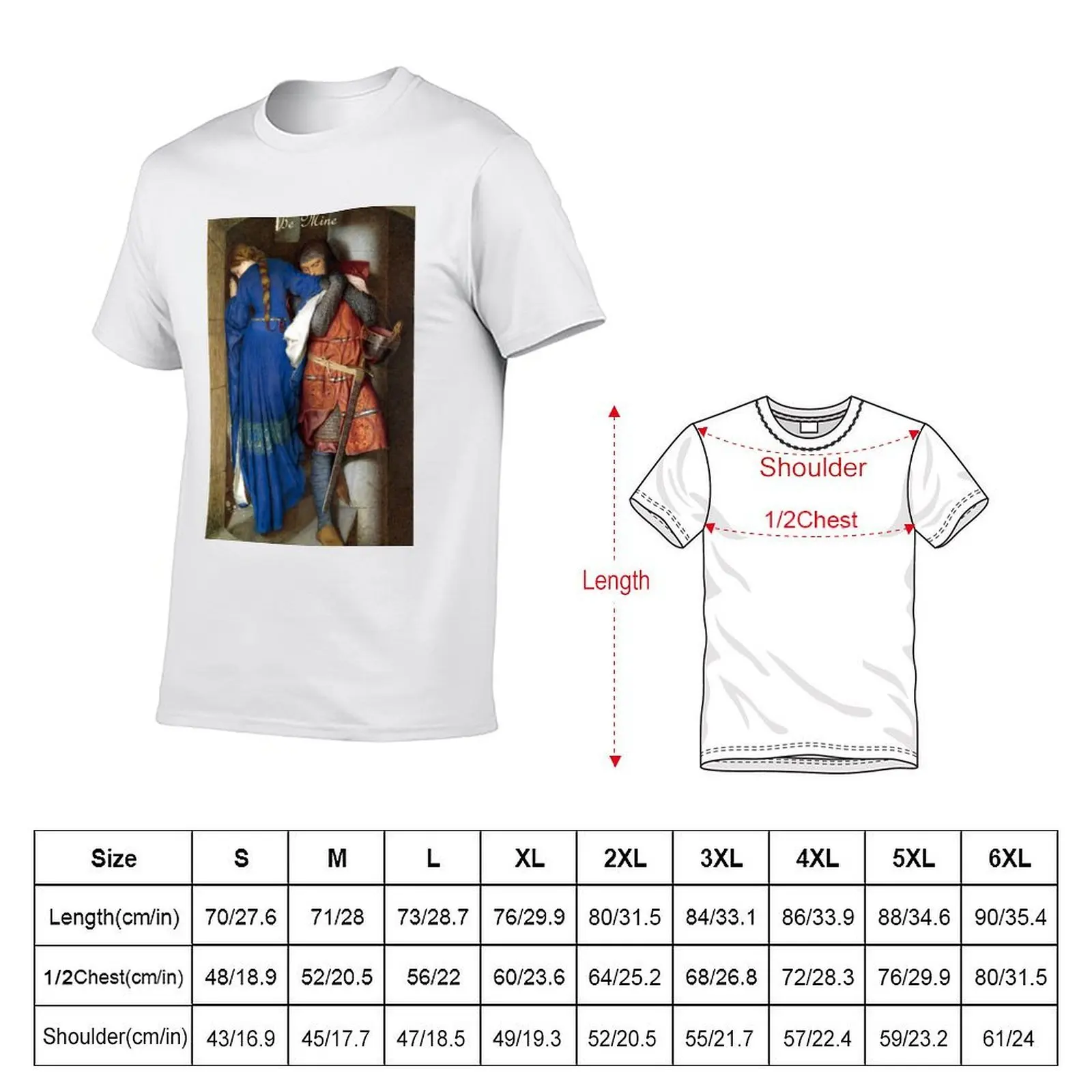 Valentines Greetings - The Meeting on the Turret Stairs - Frederick Burton T-Shirt