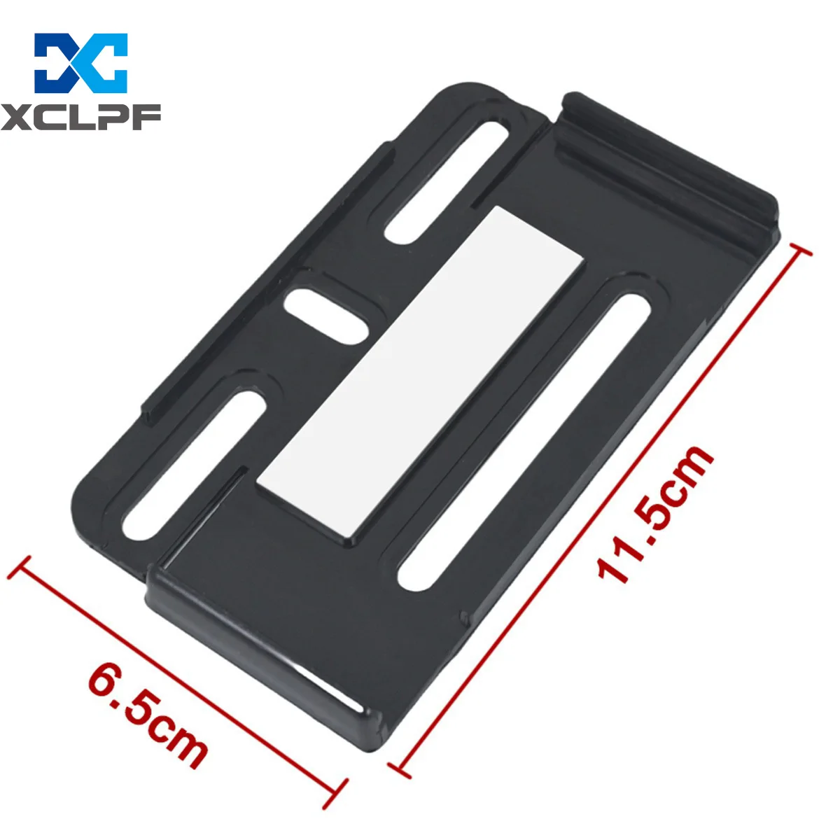 ABS plastic black snap-on clips for European vehicle license plates. Not applicable in the UK, Czech Republic, Sweden, Austria