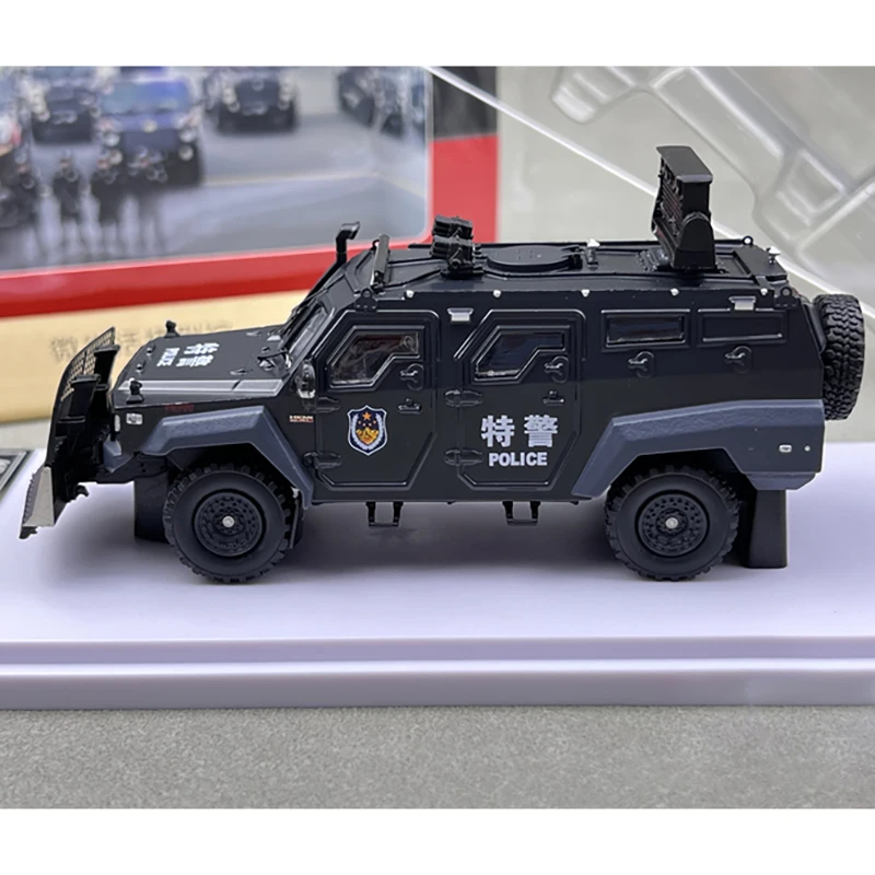 Diecast Model Car 1/64 Police Explosion-proof Vehicle Model Alloy Car Collection Toys for Boys Gift