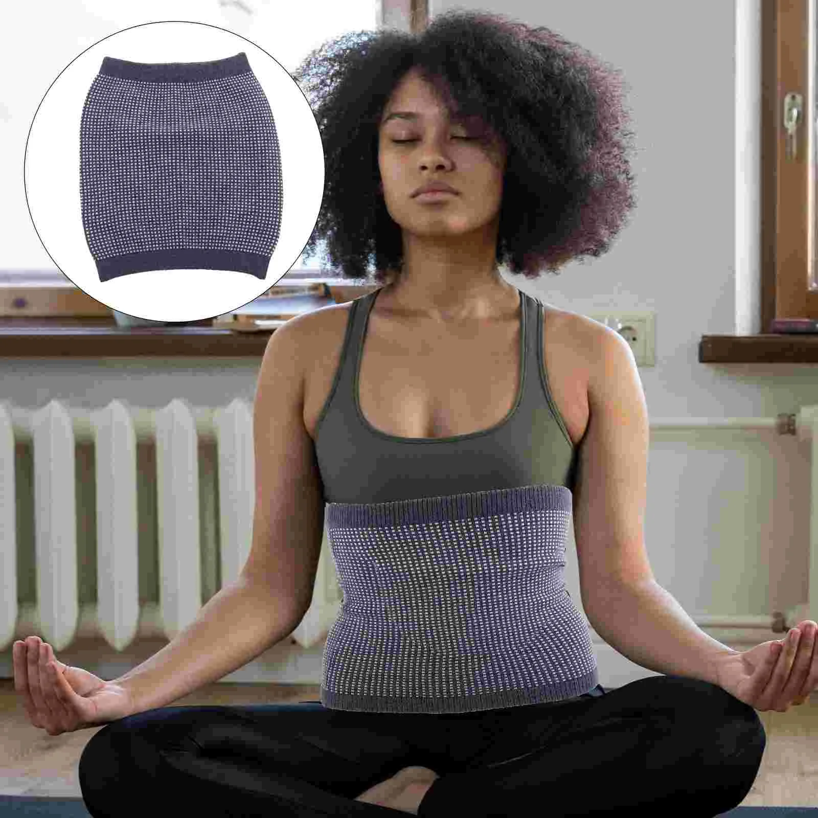 

Wool Jacquard Waist Support Heat Belt Sports Band Elastic Kidney Warmer Brace Cashmere Comfortable Back