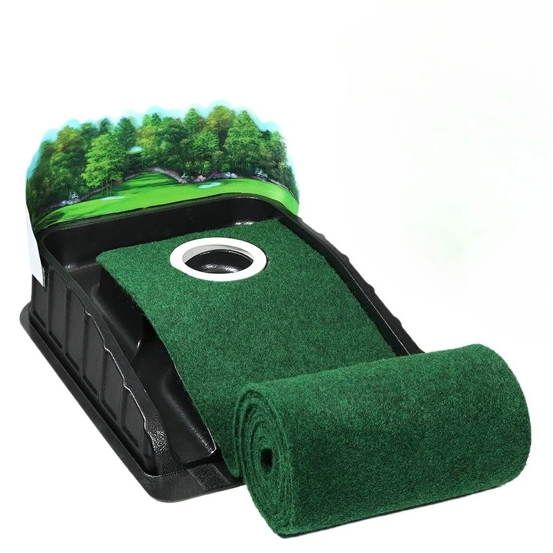 New single hole 3D cross-border spot portable golf green indoor and outdoor putter practitioner