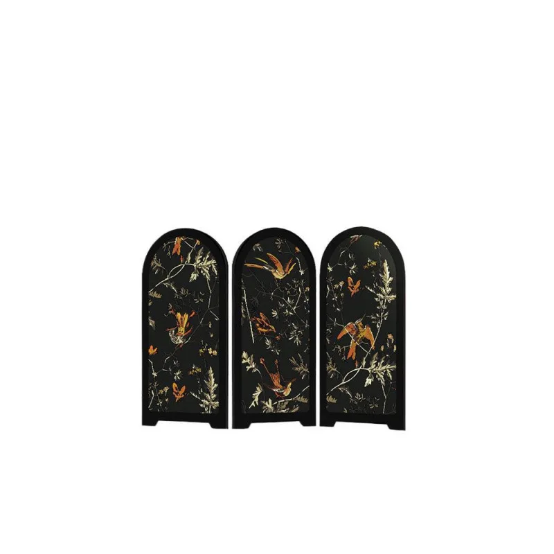 

Medieval ink bamboo small screen desktop ornament new Chinese tea table home side cabinet chest decoration