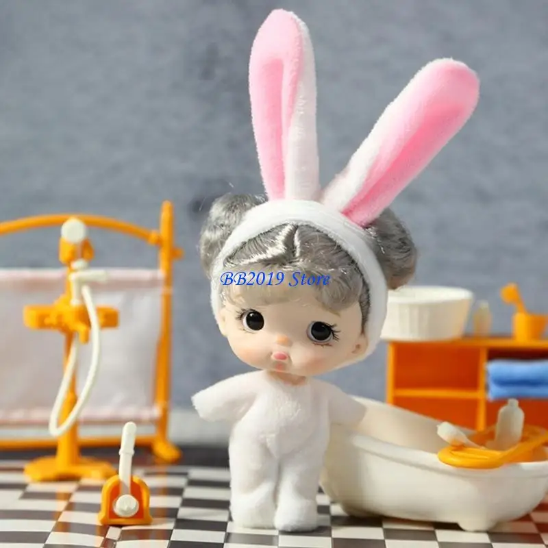 Q0KB – Mini poupée réaliste 4 pouces, avec vêtements bandeau, jouet cadeau pour filles, garçons, tout-petits