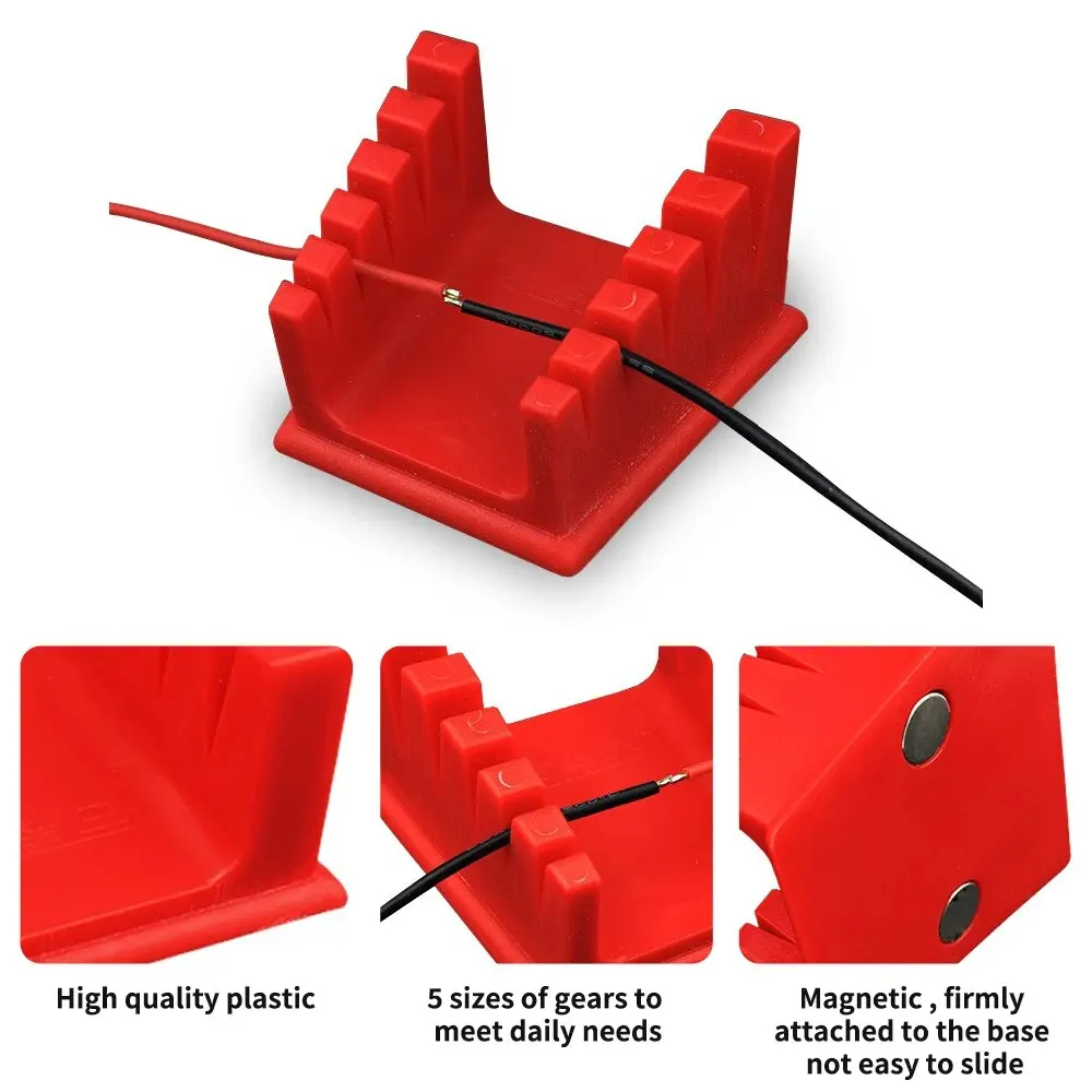 Hzy abs dispositivo elétrico de fio de soldagem peça de impressora 3d com dois grandes suportes magnéticos de sucção braçadeira de mesa de soldagem para solda de placa-mãe