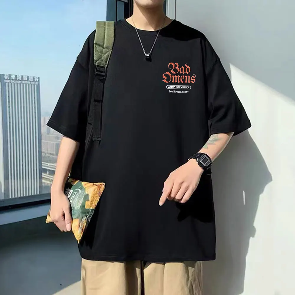 

Bad Omens Band T-shirt Men Women Clothing Fashion Casual Oversized Short Sleeve T Shirts Male Vintage Gothic Punk T-shirts Tops