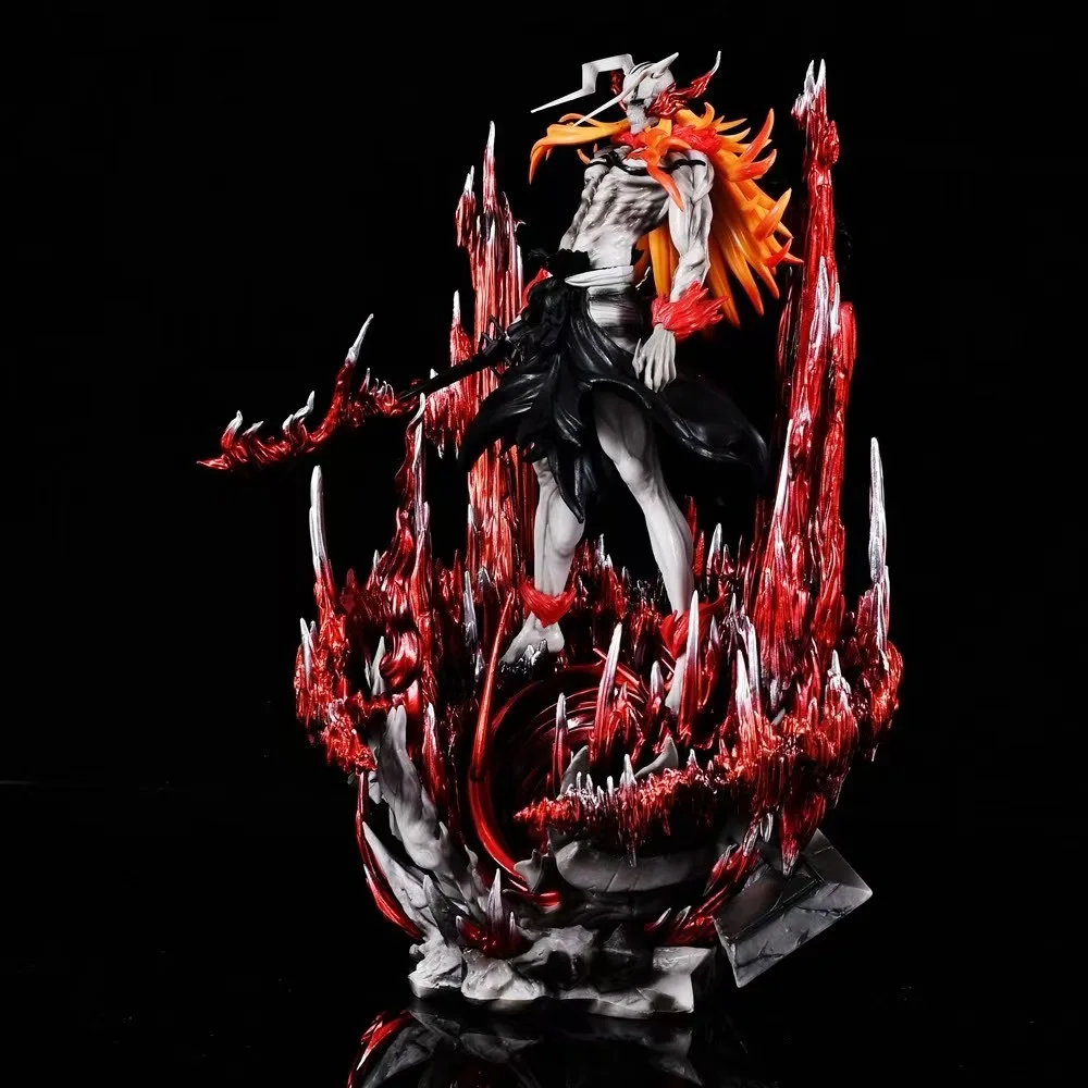 35cm Kurosaki Ichigo Ulquiorra Cifer Anime Figure Bleach Figures Large Figurine PVC Collection Desktop Models Toy Christmas Gift