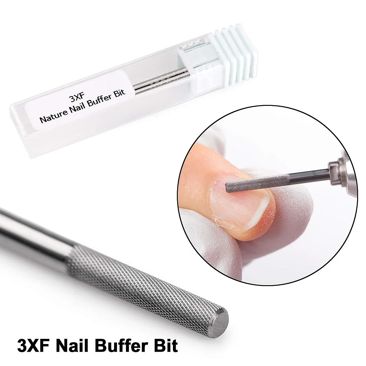 Carbide Tungsten Milling Cutter Burrs Electric Nail Drill Bit Cuticle Polishing Tools for Manicure Drill 3XF Nails Accessories