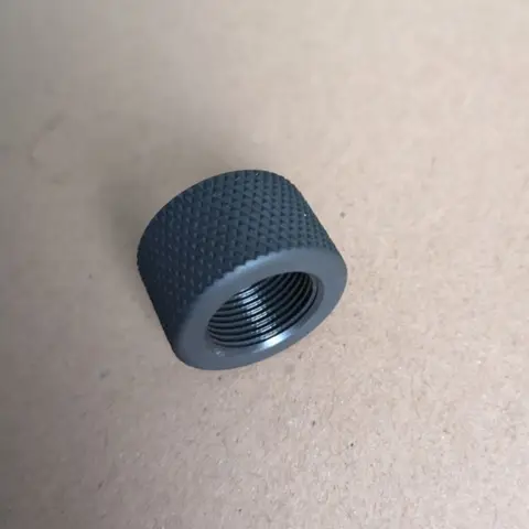 브레이크 어댑터 강철 널링 너트 5/8*24 및 1/2*28 스레드 나사 Rugers 10/22 스레드 파이프 어댑터 종료 보호 장치 장착