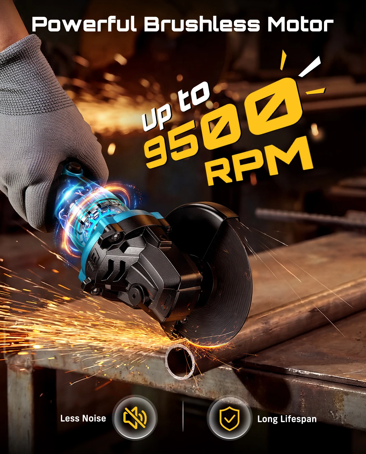 SEESII 115-mm-Akku-Winkelschle – Brushless Angle Grinder Battery Powered Bewertung und Preis