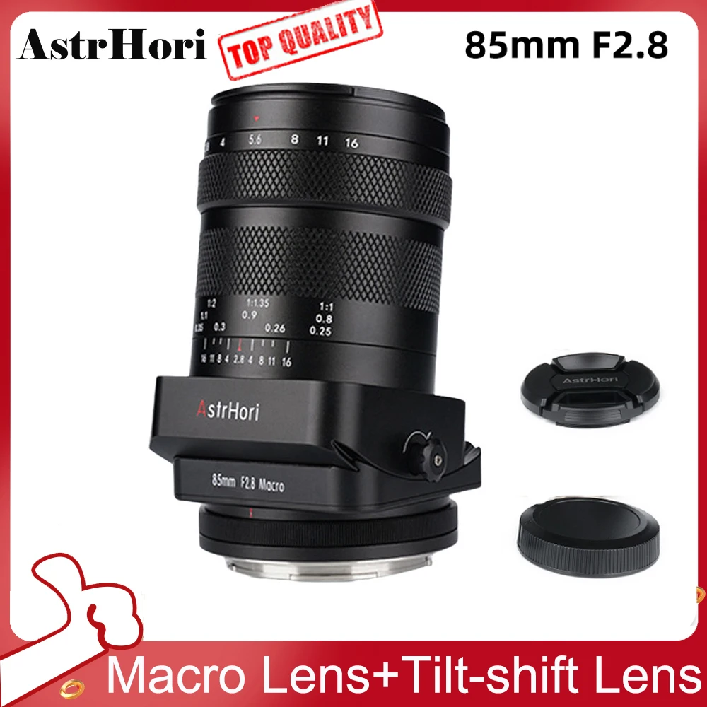 

AstrHori 85mm F2.8 Full FrameTilt-Shift Macro Lens Manual Focus Camera for Nikon Z SONY Canon R Panasonic Sigma Leica L