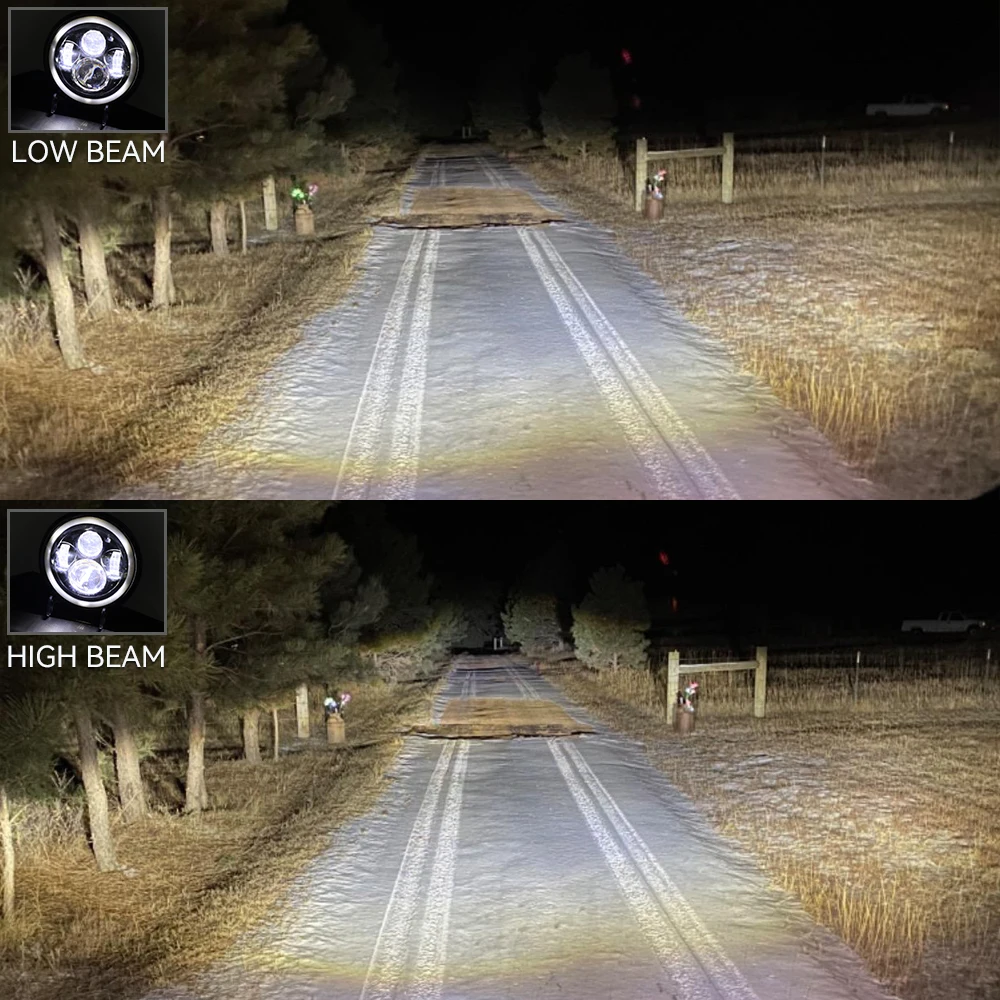 Phare LED pour moto, 7 pouces, - Headlight Aiming Tool avis et prix