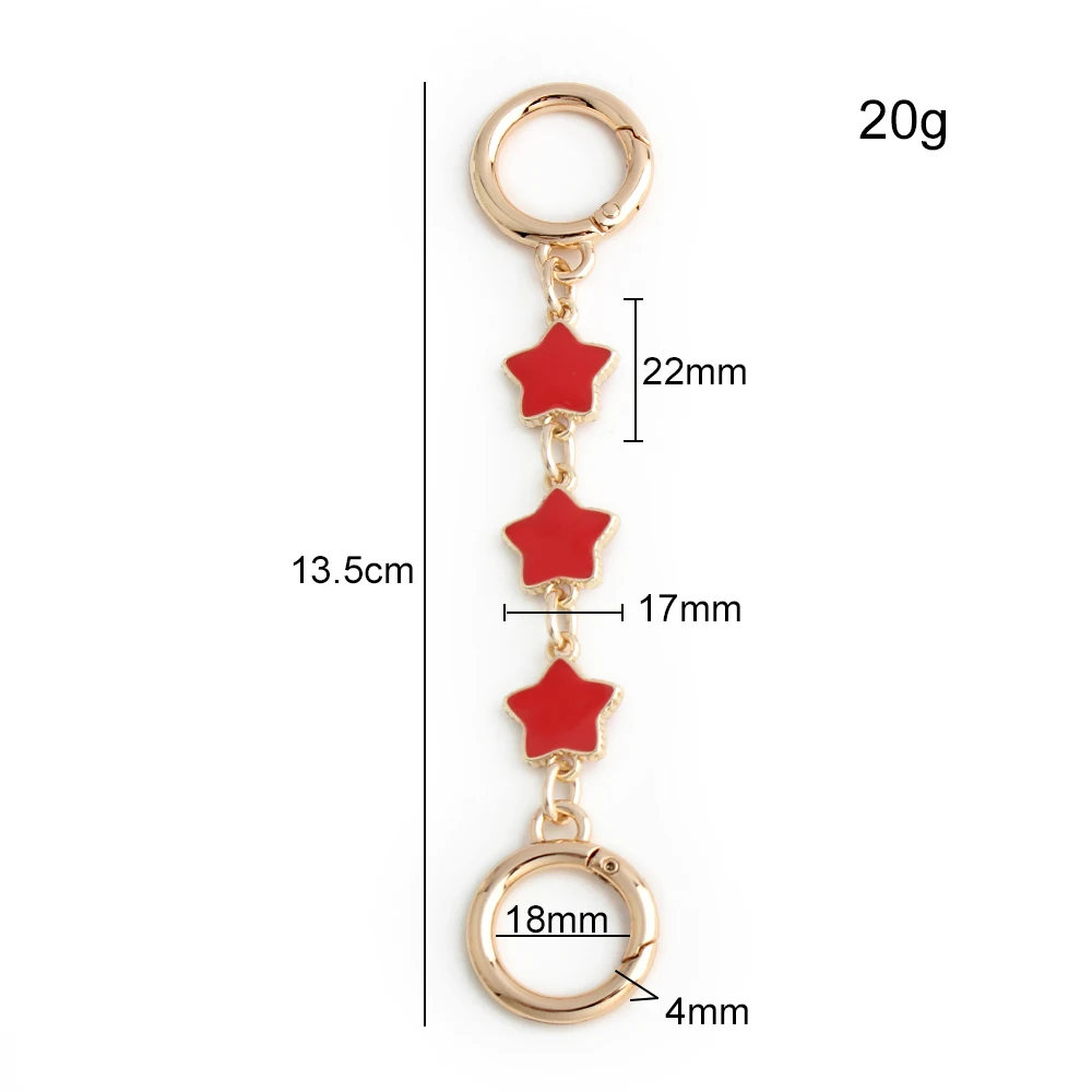 13.5/14.5CM Paw/Stars Shape Luxury Metal Extender Chain For Replacement Crossbody Bags Purse Handbags Extent Handle Accessories