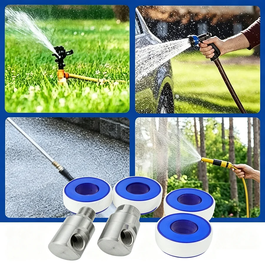 1/2Inch Stainless Steel Swivel Joint Grease Zerk MXF or FXF 5000 PSI High Pressure Heavy Duty Lark Proof Garden Hose Fittings