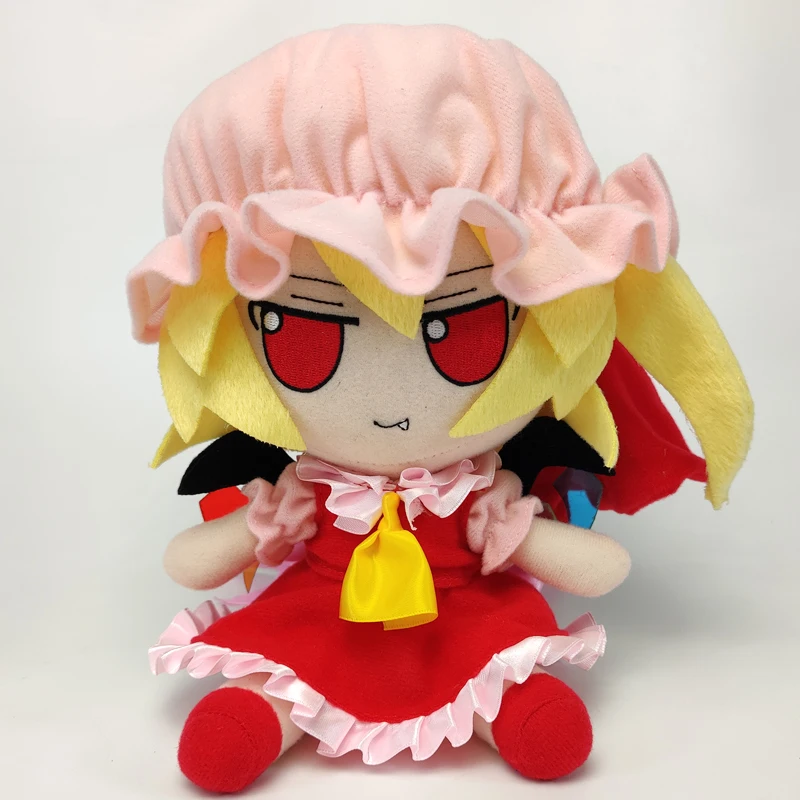 

In Stock Anime TouHou Project Fumo Flandre Scarlet Cosplay Cute Girl Figure Doll Plush Stuffed Sitting Dolls Toy Kawaii Gifts