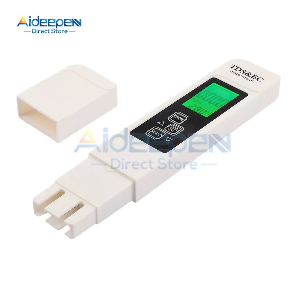 1 Set 3 In1 TDS Tester di Temperatura del Misuratore CE Penna Multifunzionale Digitale di Qualit¢ Dell\'Acqua per Purezza Acqua TEMP PPM Tester
