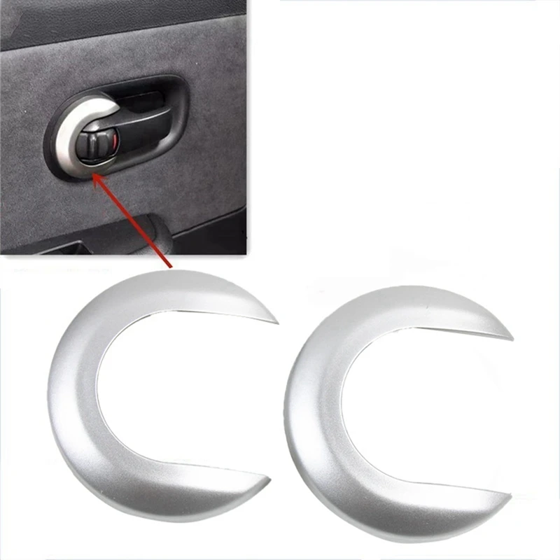 10X Car Interior Door Handle Cover Decorative Trim Inside Handle Escutcheon For Nissan Tiida 05-10 1.6 LIVINA NV200 A