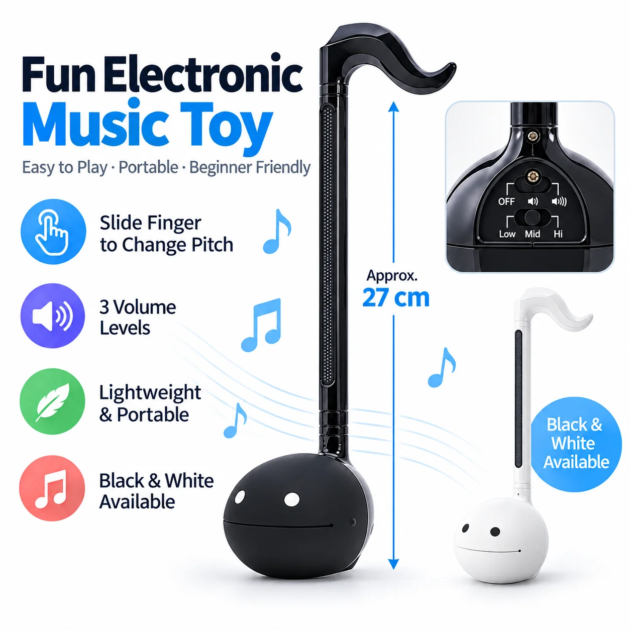 Musical Instrument Synthesizer - Synthétiseur électronique Otamatone, instrument de musique