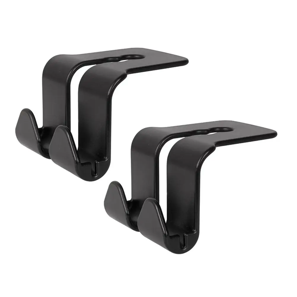 

2Pcs Car Seat Hooks ABS Material Backseat Hangers for Umbrellas Bags Universal Vehicle Headrest Hook Storage Solution