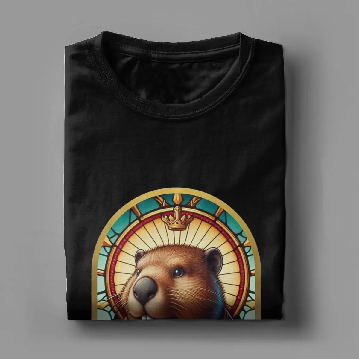 Casual Saint Kurwa Bobr Bober Beaver Boberek T-Shirts Men Pure Cotton T Shirt Short Sleeve Tee Shirt Graphic Printed Clothing