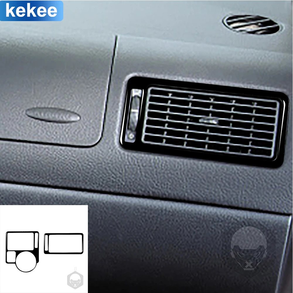 

For Golf 4 Jetta Bora MK4 R32 GTI 1999-2004 Dashboard Side Air Outlet Turn fur Soft Piano Black Sticker Car Interior Accessories