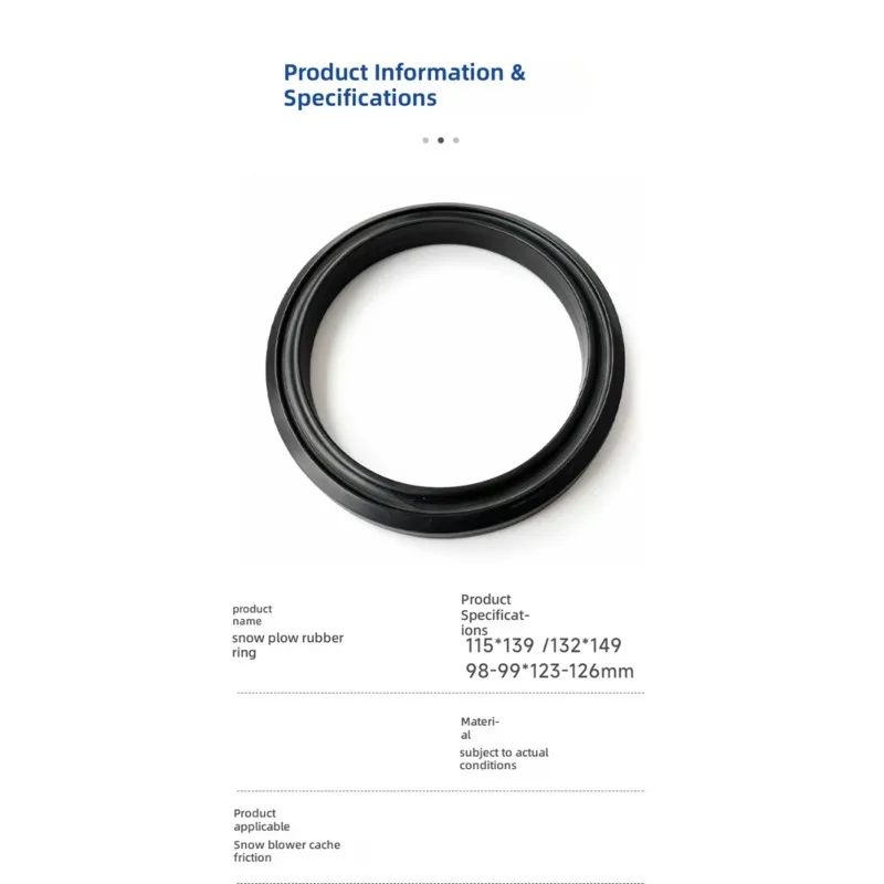 ABVL-Snow Remover Accessories Snow Sweeper Rubber Ring Belt Friction Wheel Friction Disc Replacement Part