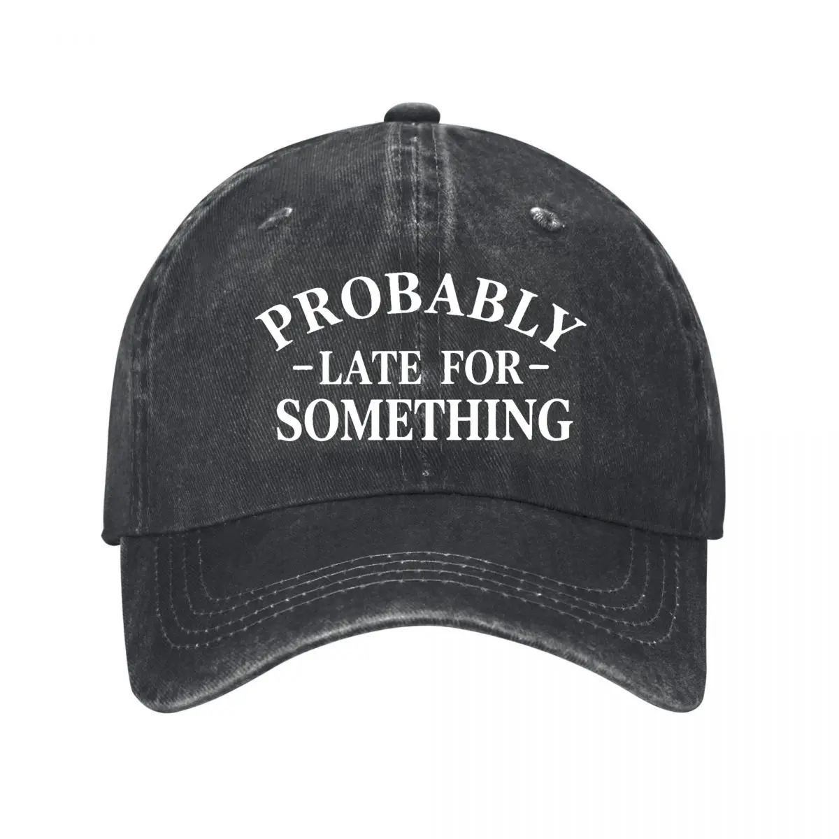 Sorry I Am Late For Something New Vintage Washed Cotton Baseball Cap Sun Hats