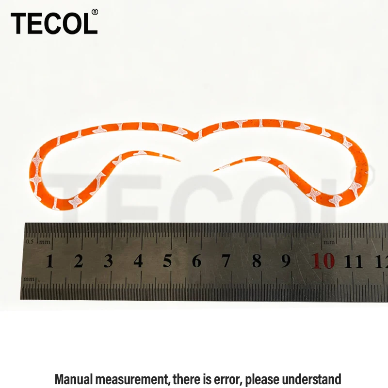 TECOL UV Heart Shape Tairaba Rubber Skirt Silicone Tassel DIY Octopus Squid Tenya Skirts Fly Tying Streamer For Madai Seabream view 3
