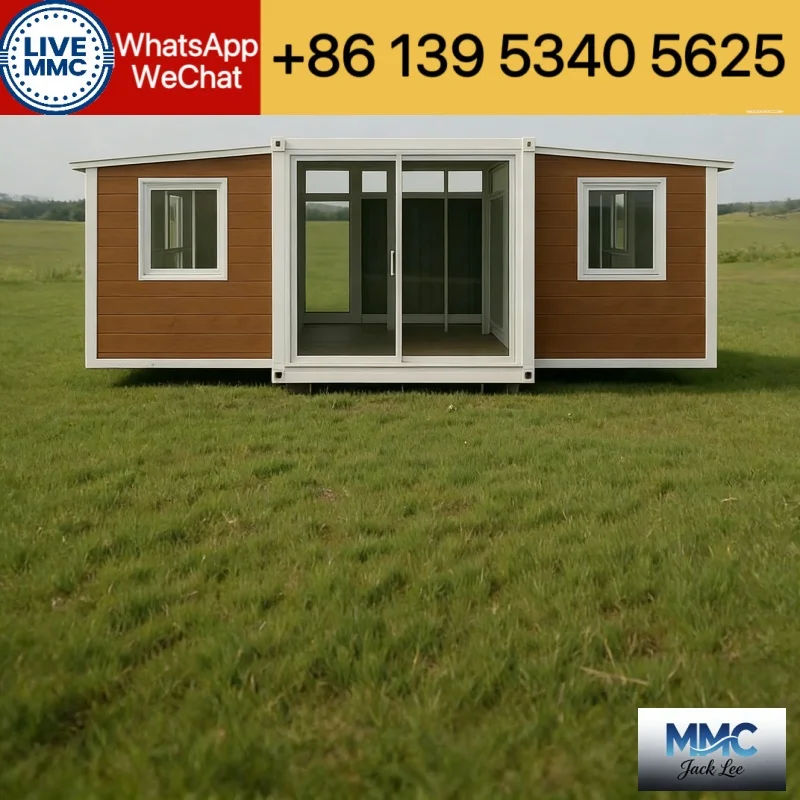  20ft 30ft 40ft Luxury Expandable Container House Waterproof Windproof Fireproof Light Steel Structure Prefab Home For Hotel Off