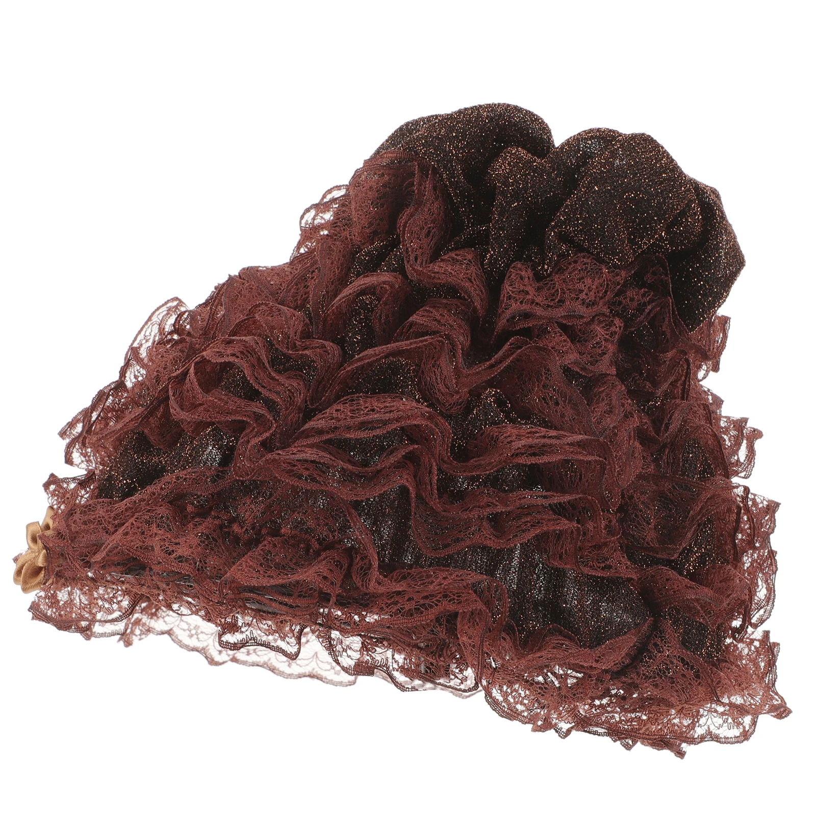

Lace Beanie for Women Coffee Rhinestone Beauty Hat Dome Home Turban Outdoor Breathable Casual Fabric Fashionable Hat