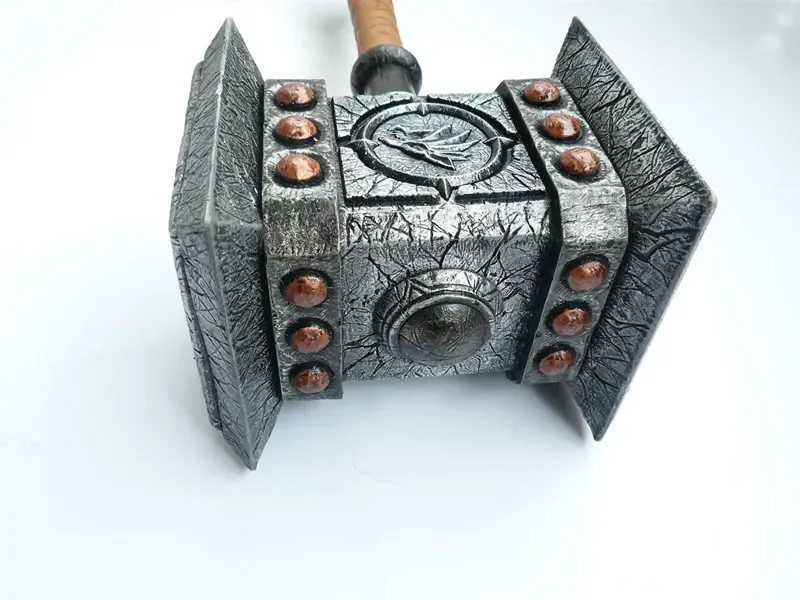 Escala 1:1 58cm wow ogrim doomhammer resina martelo armas modelo adulto cosplay traje fantasia vestido festa anime palco mostrar adereços