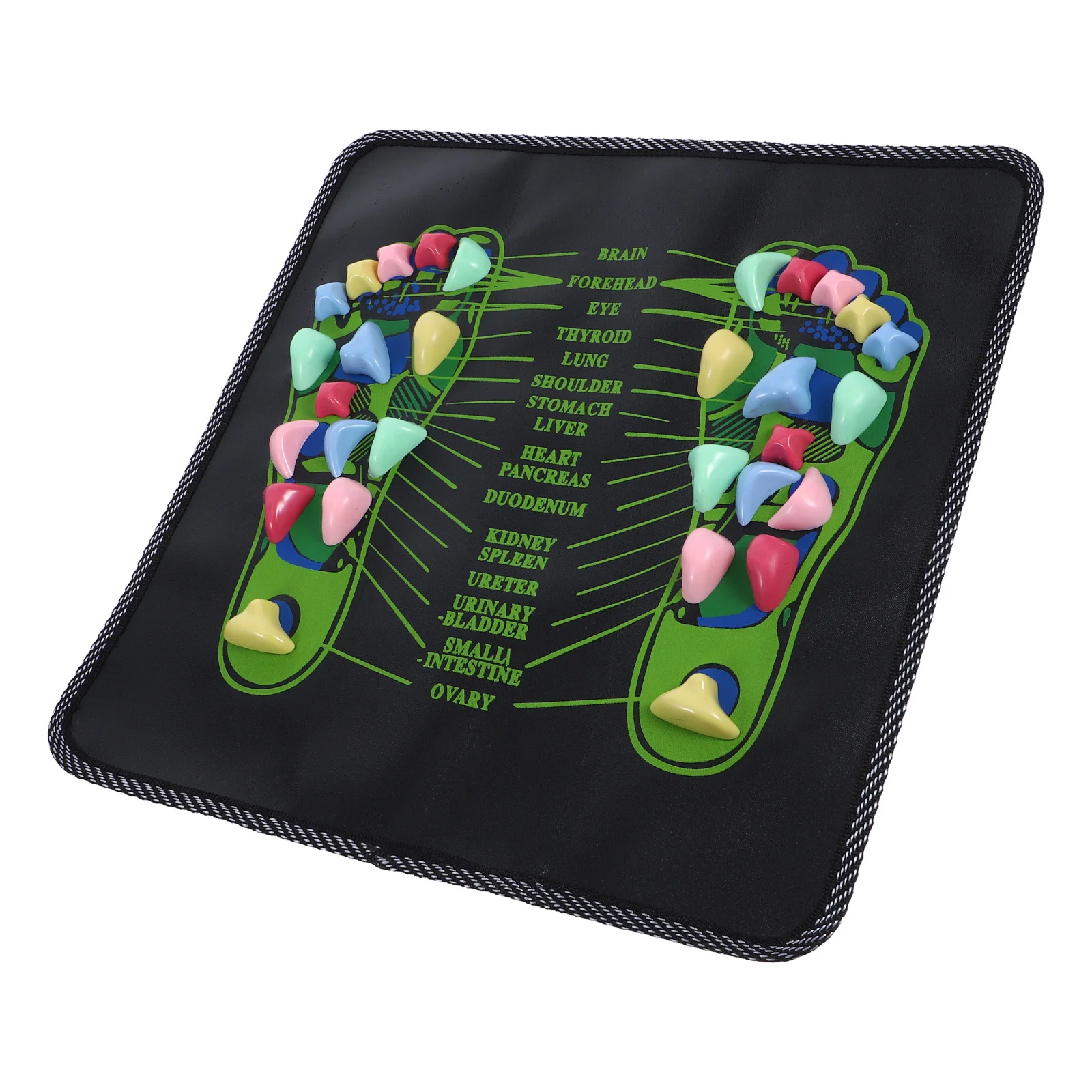 تدليك الحجر حصيرة ريفلكسولوجي وسادة للقدم العلاج بالابر للعناية بالساق القدم تدليك دائم نونسليب #6