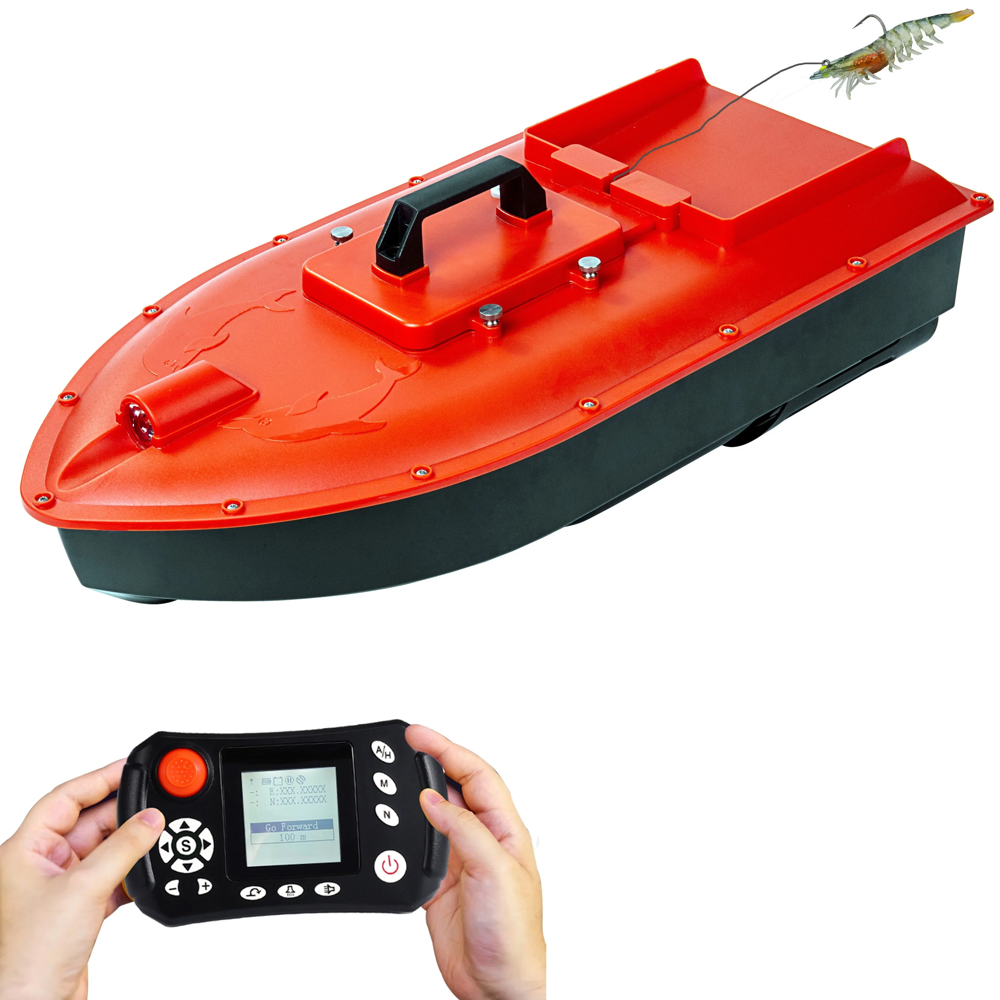 Jabo Dolphin Smart RC Surfer GPS Fishing Bait Boat with Bait Line Release Pin and Autopilot