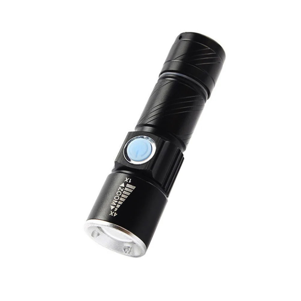 

Portable USB Rechargeable LED Flashlight Bright Compact Torch for Outdoor Adventures Camping Hiking Backpacking and Emergency