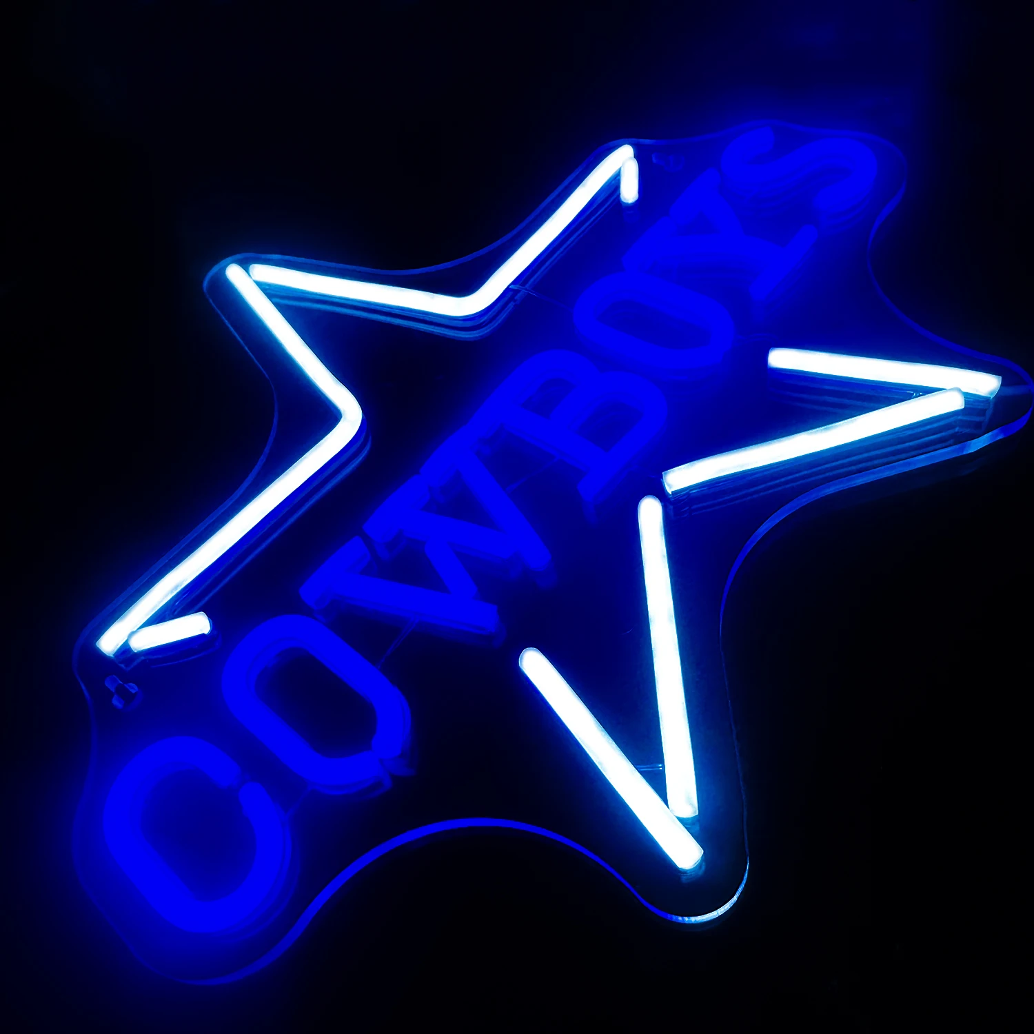 Cowboy star Neon Light Home Shop Home BAR Art Game Party Children\'s room cave  Aesthetic neon signs star wall decoration lamps