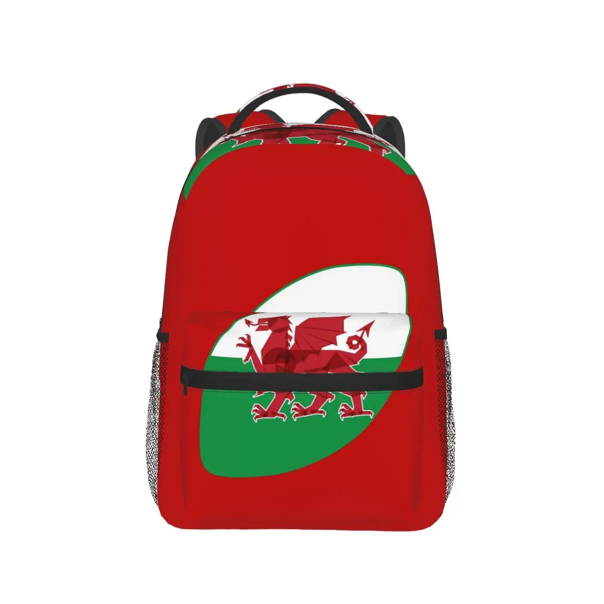 

Wales Flag Welsh Red Dragon Backpack Hot Sale Daypack Large Capacity Children BookBag School Bag Shoulder Bags for Men Women
