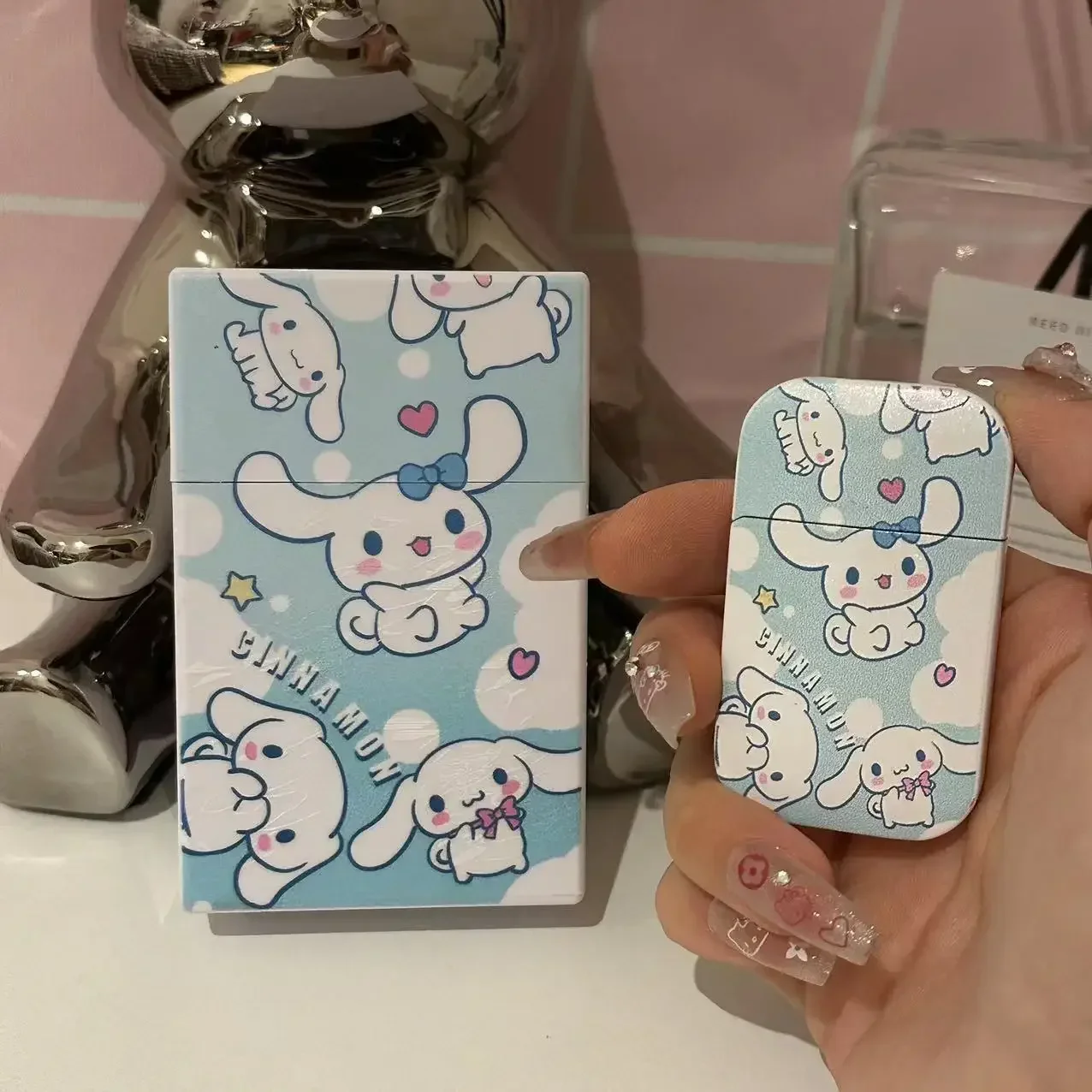 Sanurgente Hello Kitty Laguna Case, Action Anime Figures, Mymelody Cinnamoroll, Pochacco Laguna Case, Cute Smoke Ornements Gifts