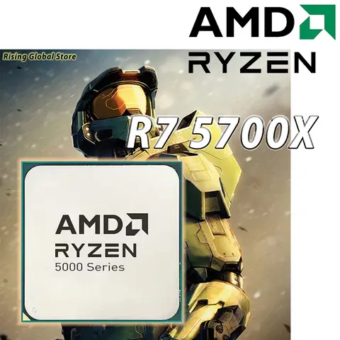 AMD Ryzen 7 5700X R7 5700X Eight-Core Sixteen-Thread 3.4 GHz  PCIE4.0 65W 7NM L3=32M 100-000000926 Socket AM4 No Fan