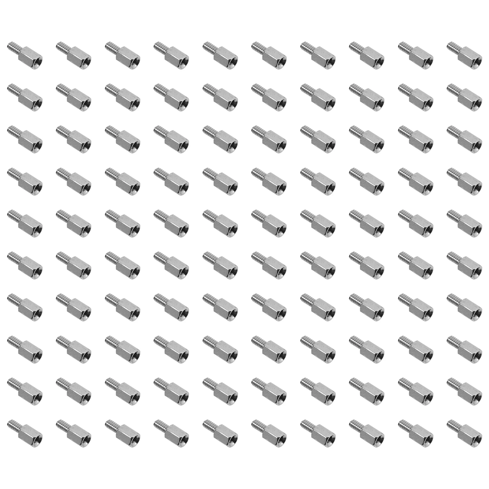 

100 Pcs Copper Stud St offs Nickel Plated Male to Female PCB Spacers Circuit Board Holders Hexagon Pillar