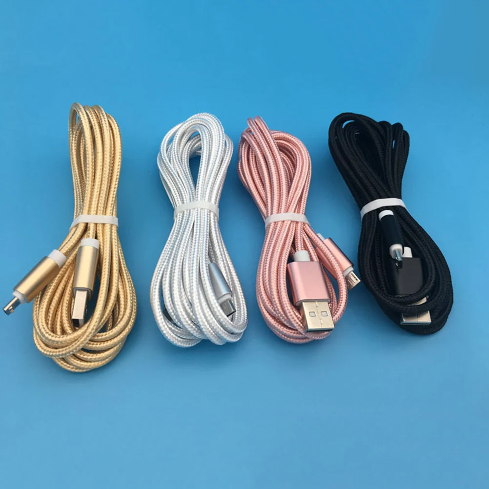 

Micro Usb Cable Charging Cord Nylon Braided Extra Long Fast Charging For Devices Usb 2.0 High Cord Power