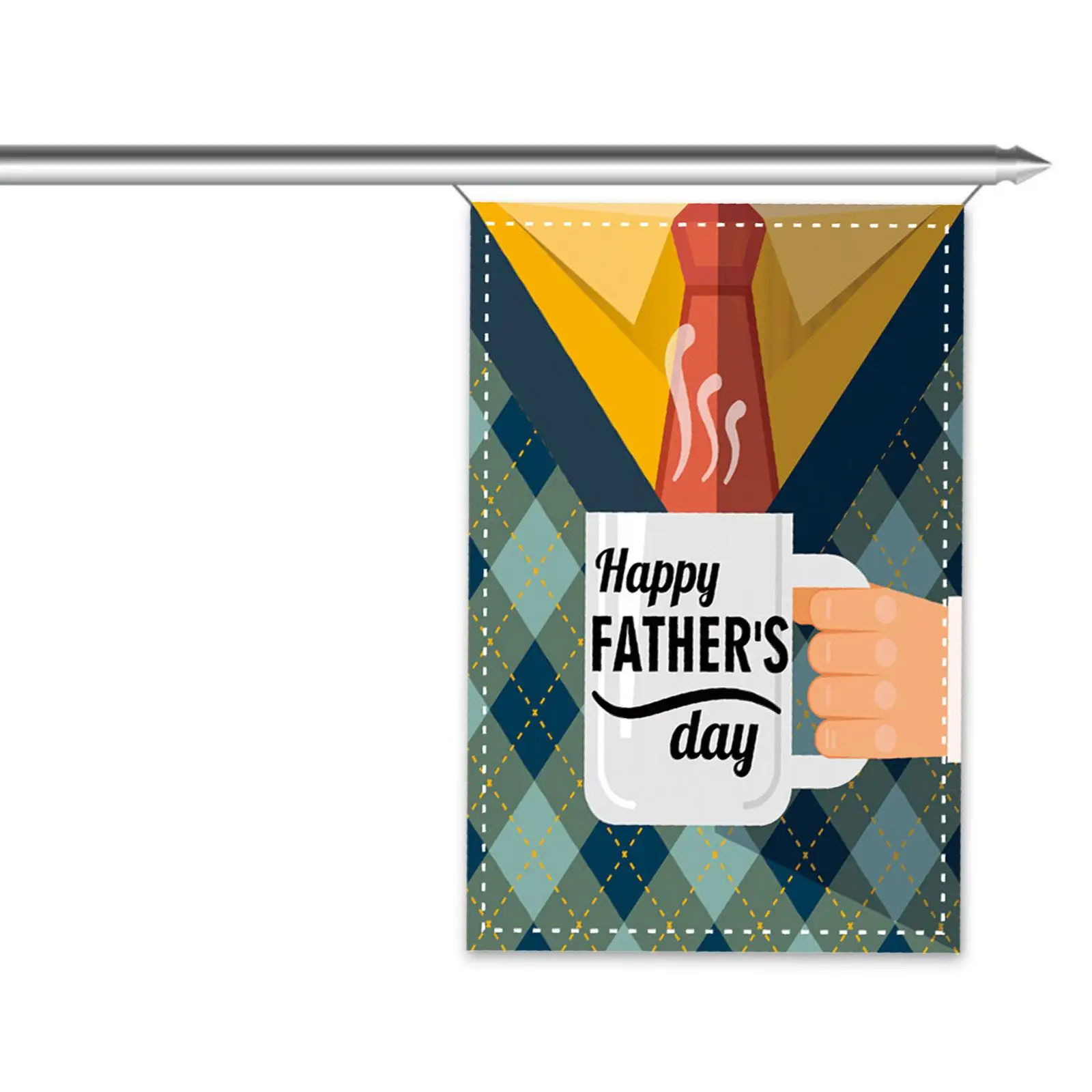 Father's Day Garden Flag Banner Show Dad How Much You Care Thoughtful Father's Day Gifts Polyester for Daddy Papa Grandpa Lawn