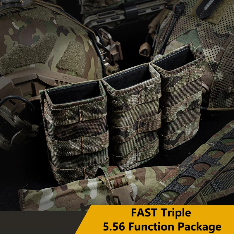 

Fast Triple 5.56 Expansion Function Bag (High) Magazine Bag, Tactical Equipment Expansion Accessories, Adapt to MOLLE System